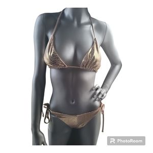 Gold Metallic Bikini